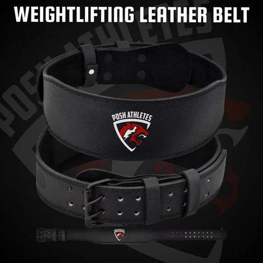 Wieght Lifting Leather Belt By Posh Athletes
