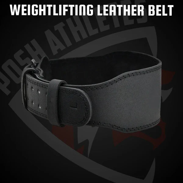 Wieght Lifting Leather Belt By Posh Athletes